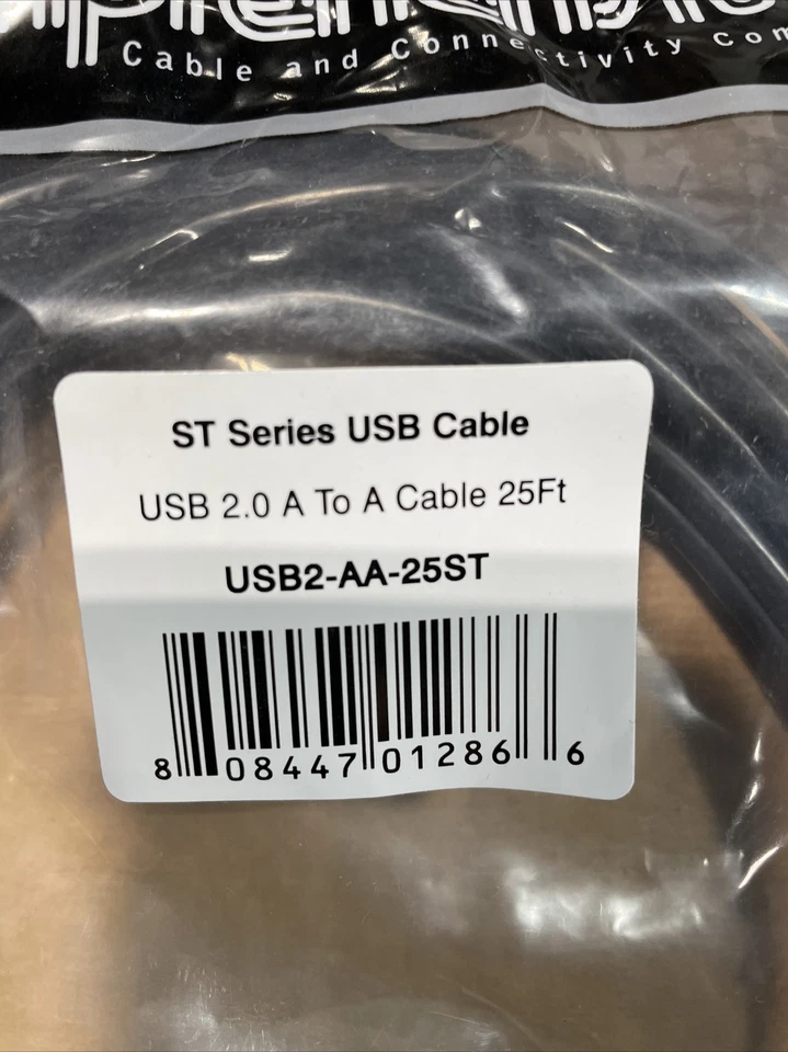 usb 2.0 cable A To A 25 Ft USB2-AA-25ST - Image 2 of 2