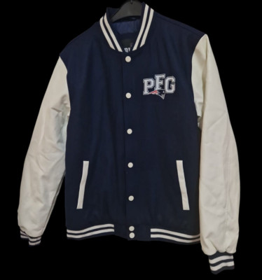 Urban Classic Herren Jacke Baseball Bomber Collegejacke blau/weiß Gr. XL