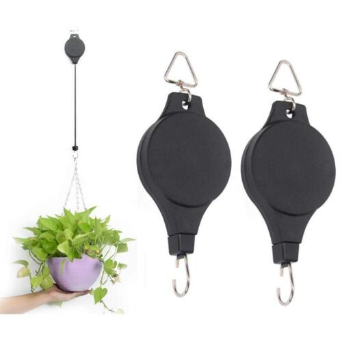 2Pcs Retractable Plant Pulley Adjustable Plant Hanger Hanging Flower Basket H...