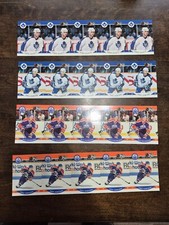 90-91 NHL Pro Set Toronto Maple Leafs Dave Ellett 5-card uncut sheet