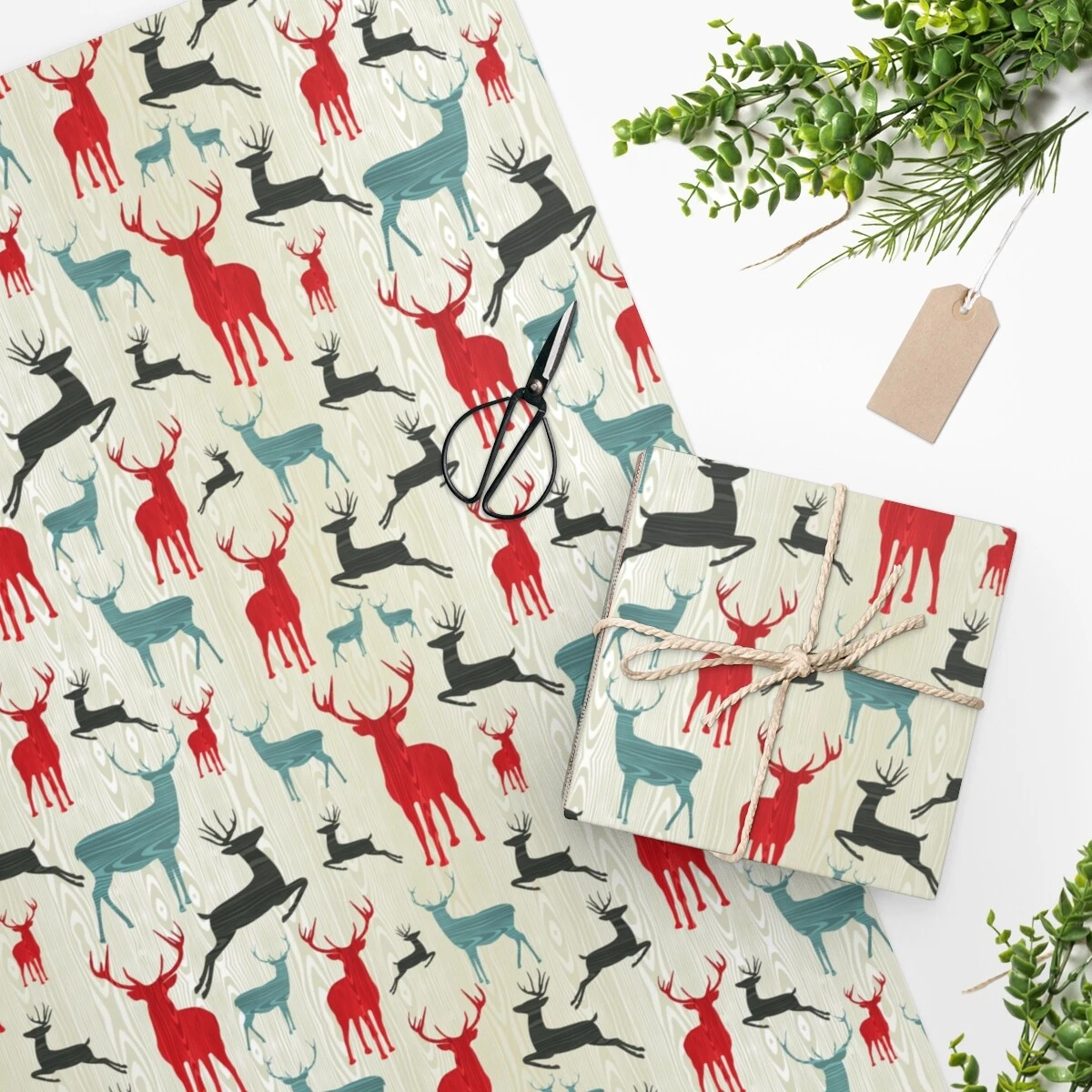 Deer wrapping paper discount