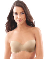 New Bra Inspirations Maidenform Full Figure Strapless beige 6576 40D