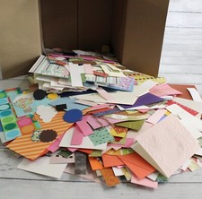 Scrapbook Cardstock Paper Die Cut Pieces Mixed Craft Lot 5 lbs