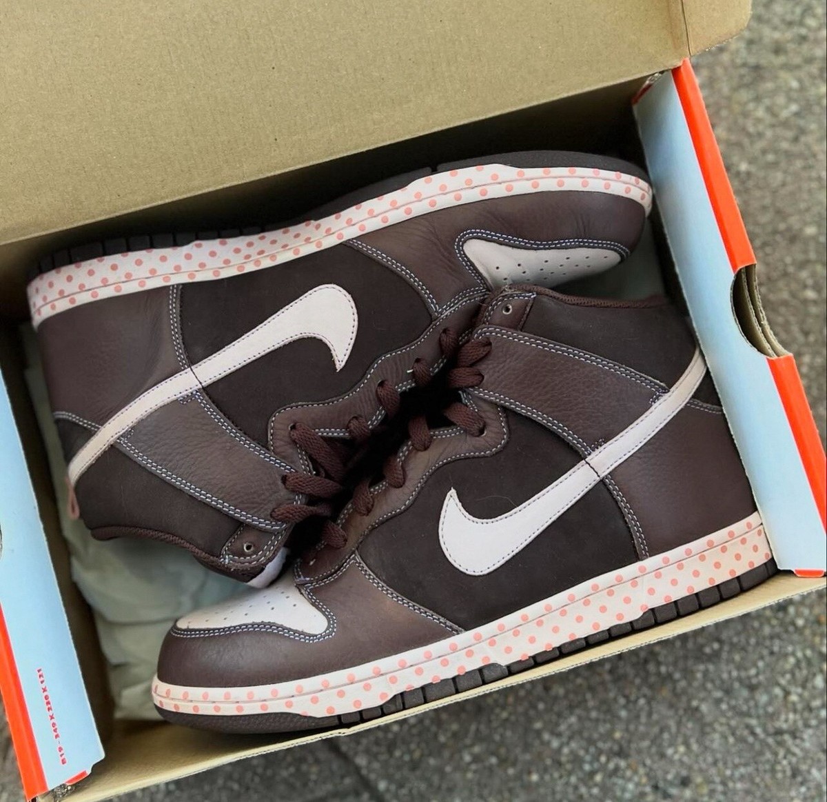 Nike Dunk High Easter Pink Brown Cinder QS 2007 Sz 11.5 