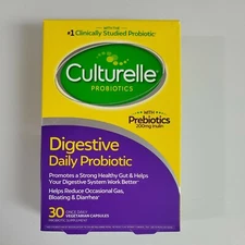 Culturelle Digestive Daily Probiotic 30 Capsules Exp 2027+