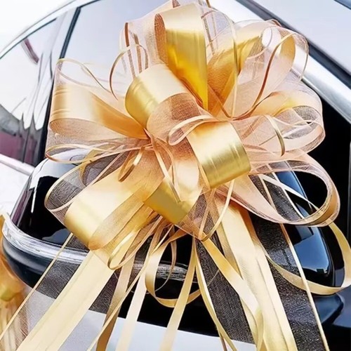 5Pcs DIY Wedding Car Ribbon Wedding Pull Bow Flower Home Decoration - Picture 7 of 21