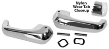 VENT WINDOW HANDLE W/NYLON PAIR 1968 MUSTANG 1968-77 BRONCO-TRUCK
