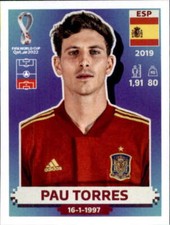 2022 Panini Sticker Road to World Cup Qatar #ESP9 Pau Torres Spain
