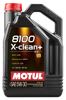 MOTUL 8100 X-clean+ 5W30 5 Liter 109220 SKODA SMART SPYKER SSANGYONG