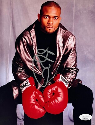 ROY JONES JR. Signed Autograph 8x10 PHOTO BOXING JSA WITNESS