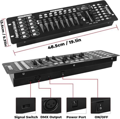 DMX 512 40/192 Channel Operator Console Controller For Stage DJ Party Lighting - Picture 5 of 10