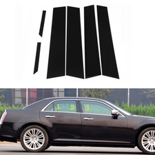 Piano Black Pillar Posts For Chrysler 300 2011-2023 6pcs Set Door Cover Trim Kit Piano Black Pillar Posts For Chrysler 300 2011-2023 6pcs Set Door Cover Trim Kit