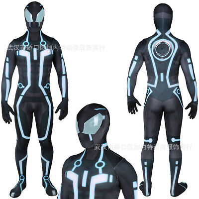 Tron Legacy Iron Man MK6 Jumpsuit Cosplay Costume Adult Kid Zentai Suit Bodysuit 