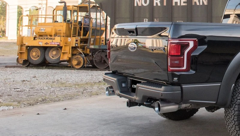 Corsa para Ford F-150 Raptor 2017 entrada de 3 pulgadas/salida de 5 pulgadas punta pulida satinada Ki... Foto 3 de 4