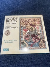 Boyds Bears Friends "Baileys Heart Desire Love" 1st Edition Rubber Stamp Kit