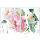 1 Set Flower Wall Decal Room Wall Decal Lotus Room Wall Sticker