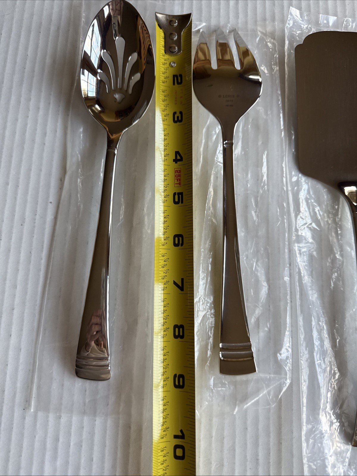 Lenox 4 Piece Serving Hostess Set Flatware 18/10 Stainless   NEW