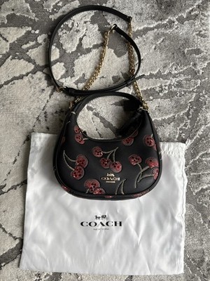 Coach Tasche Handtasche Crossbody Schwarz Leder
