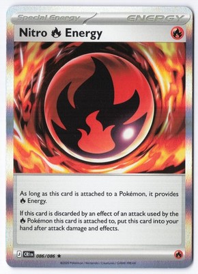 Pokémon TCG Nitro Energy Holo 086/086 Chaos Rising NM