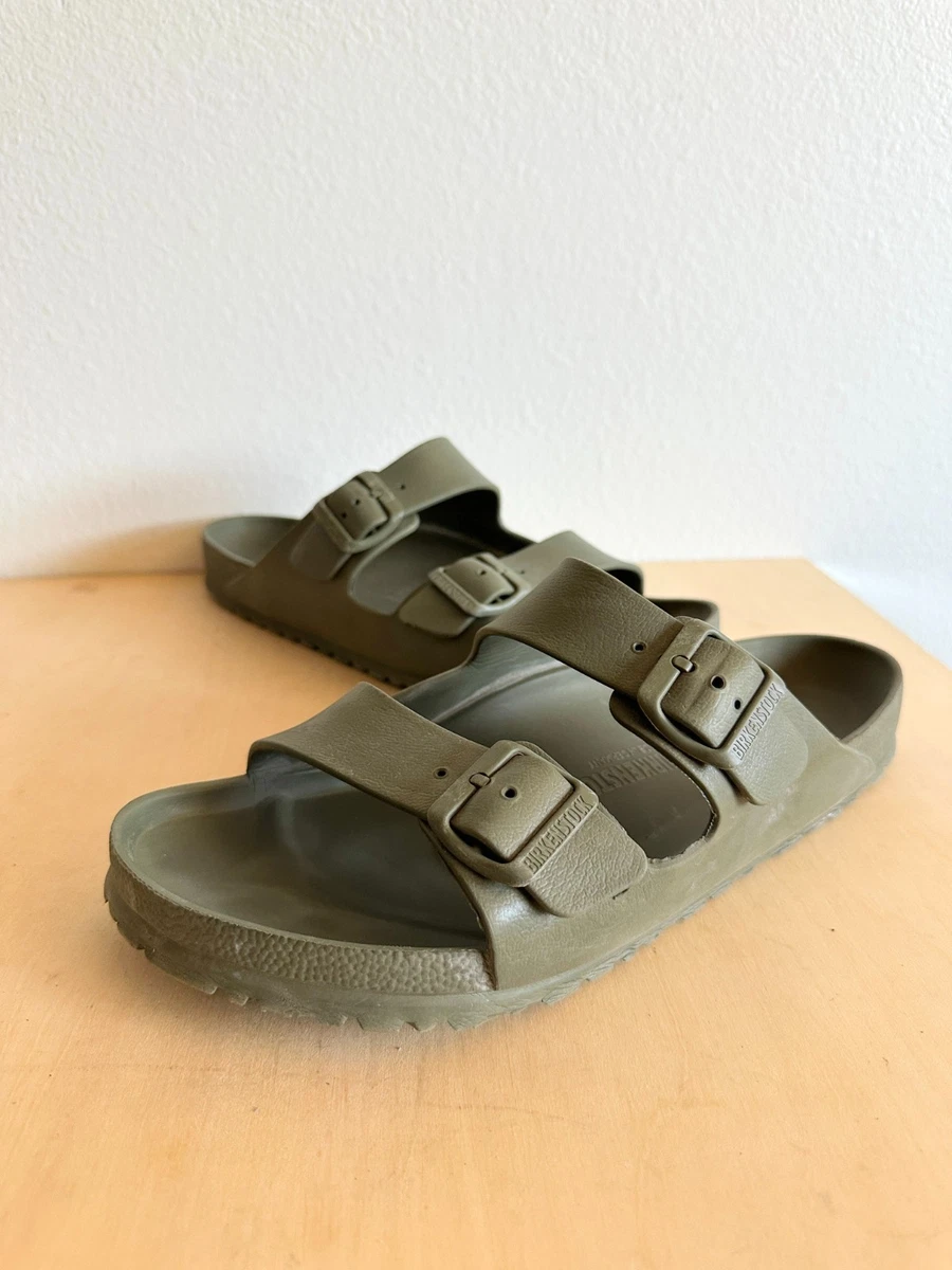 NWOB Birkenstock Arizona EVA Slides in Olive Arizona Essentials EVA in Color Khaki | BIRKENSTOCK US main image 4