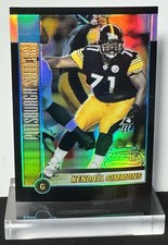 2002 BOWMAN CHROME REFRACTOR #189 - KENDALL SIMMONS RC /500 Steelers Rookie