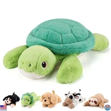 22" 4.5 lbs Weighted Sea Turtle Plush Toy - Cute Tortoise Stuffed Animal Gift