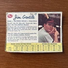 1962 Post Canadian Baseball #27 Jim Gentile Baltimore Orioles Set Break VAR ERR