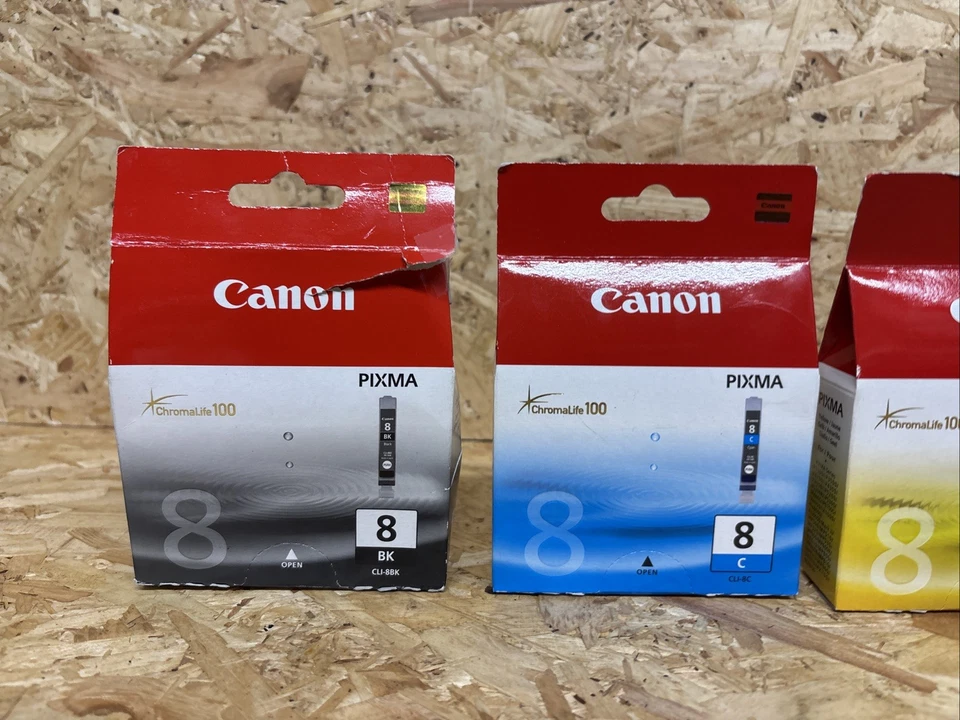4 Genuine Canon CLI-8 Ink Cartridges Setfor Canon Pixma MP520 MP530 MP600 MP600R - Image 2 of 4