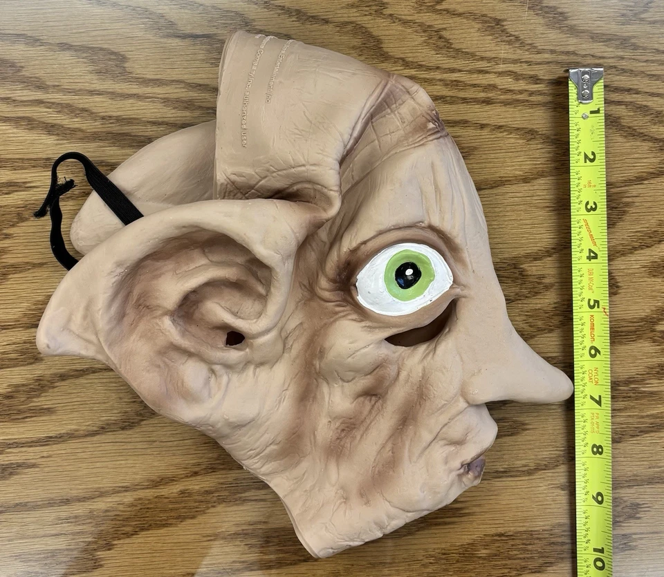Vintage Harry Potter Halloween Mask Rubie's Dobby Vinyl Mask Kids Child 2017 - Image 2 of 4