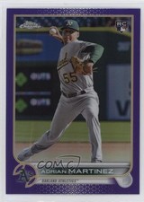 2022 Topps Chrome Update Purple Refractor Adrian Martinez #USC99 6x9