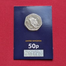 50p 2024 - The BLACK LAKE Harry Potter BUNC ChangeChecker uncirculated Coin