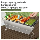 Portable Camping BBQ Grill Unfold And Use No Tools Needed Stainless Steel F Use√