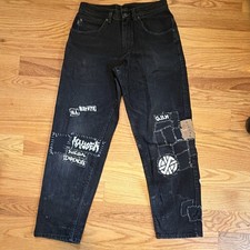 Crust Pants Punk Handmade Work In Progress With Extra Handmade Patches