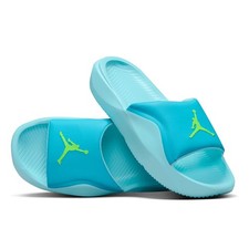blue jordan flip flops