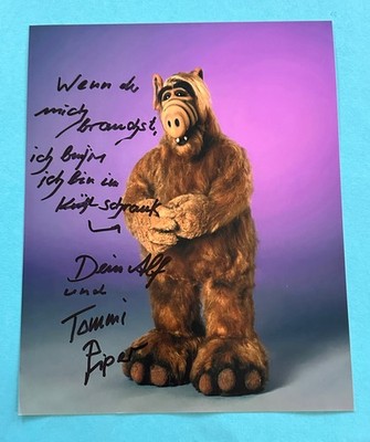 Tommi Piper  - ALF  - 20 x 25 cm    - signed, original Autogramm !!!