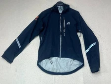 Showers Pass Jacket Size Medium Black Cycling Zip Pockets Vent Reflective