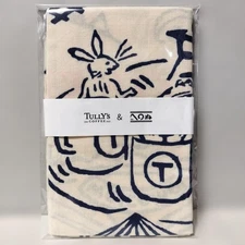 Tully's Coffee Chojugiga [Amusement Park] Tenugui Kamawanu collaboration