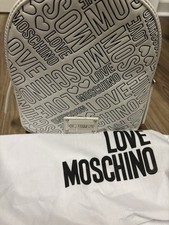 Moschino Black White Graffiti Medium Backpack . Never Used In Mint Condition.