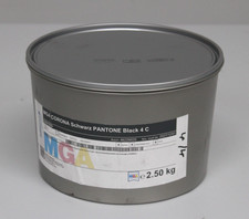 Hubergroup Offset-Druckfarbe MGA Corona Schwarz Pantone Black 4C 2,5kg NEU