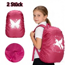 Regenschutz für Schulranzen Rucksack Schutzhülle Reflektor Überzug Regenhülle