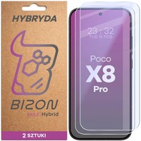 2X Schutzglas FüR Xiaomi Poco X8 Pro Bizon Displayschutzglas Hybridglas