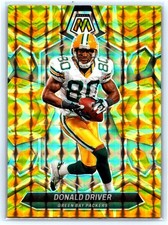 2024 Panini Mosaic #248 Donald Driver Mosaic Reactive Yellow Prizm