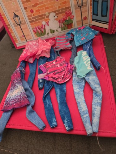 Mattel Barbie Doll Clothes Lot Of 7 Pants 7 Tops