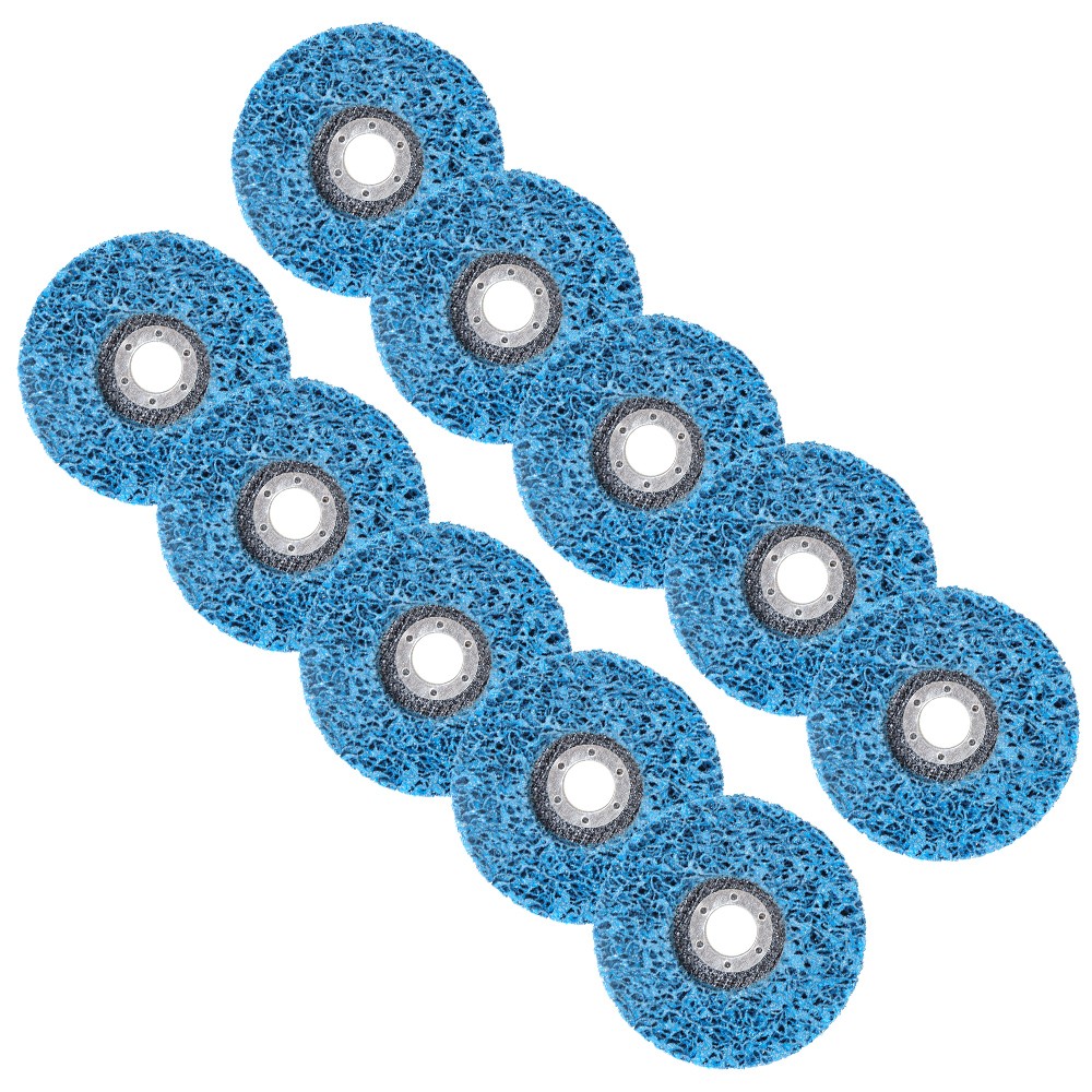 10 PCS 4.5"x 7/8" Blue Strip and Easy Clean Discs Removes Rust Strips Paint