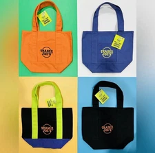 (LOT Of 4) Limited Trader Joe's Mini Halloween Canvas Tote Bag RARE / SHIPS NOW.