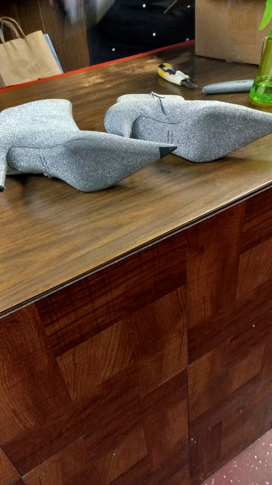 Balenciaga Glitter Silver Booties Size 41 US 10 Made In Italy Women's - Image 3 of 4