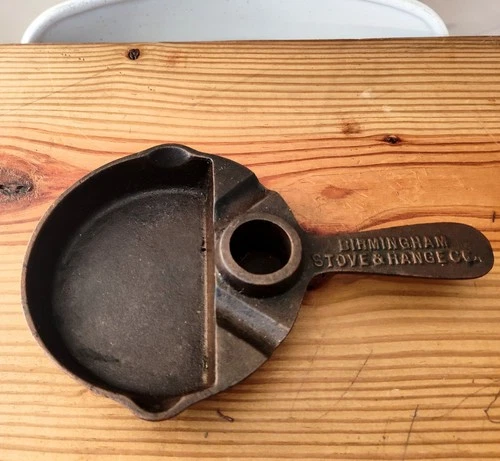 VINTAGE BSR BIRMINGHAM STOVE & RANGE CO CAST IRON ASHTRAY PAN SKILLET no lighter
