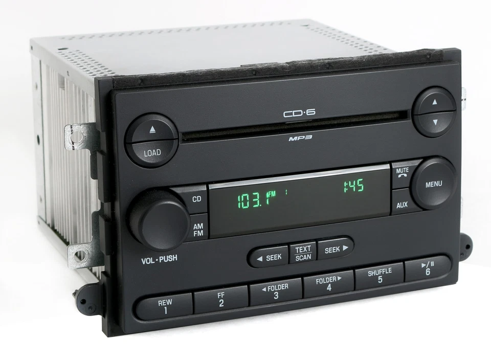 Radio Ford Fusion 2007 Mercury Milan OEM AM FM reproductor de CD de 6 discos 7E5T-18C815-AE Foto 2 de 4