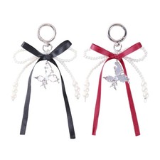 Bows Keychain Bag Charms Car Keyrings Bag Charms Accessories for Purse Decors