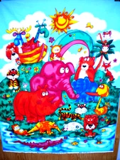Noah's Friends 44" x  35" Cotton Fabric Panel by Northcott Studio